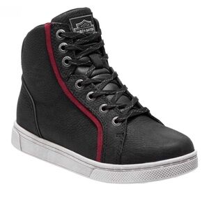 Harley-Davidson Women's Mackey Waterproof Black Motorcycle Boots - NWT!